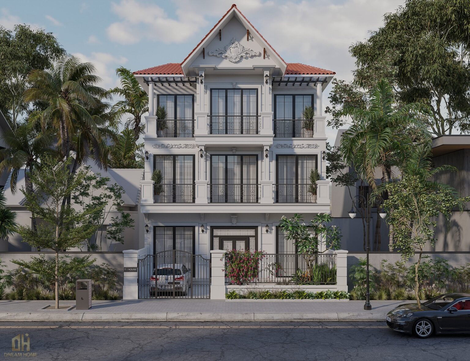 Biệt thự 330m2 tại Thanh Oai với lối kiến trúc hiện đại