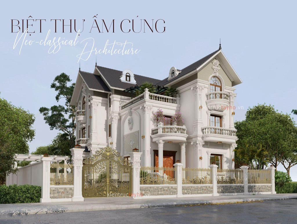 Biệt thự tân cổ điển mái thái tại Miếu Môn, Chương Mỹ Hà Nội