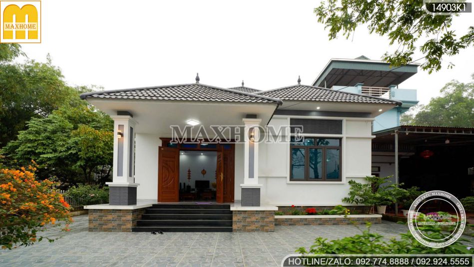 Nhà vườn mái Nhật 4 phòng ngủ tiện nghi tại Thạch Thất